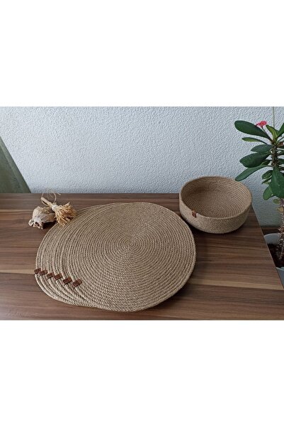Naspar 6 Pieces of Wicker Plate / American Service 1 Piece Wicker Bread Basket