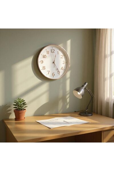 Revello Bakır Renk Modern Tasarım Duvar Saati 30x30 Cm Saatdukkanduvar Home'dan Modern Ve Şık Tasarım