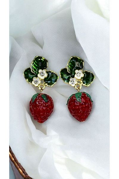 MIRADA JEWELRY Vintage Strawberry Earrings