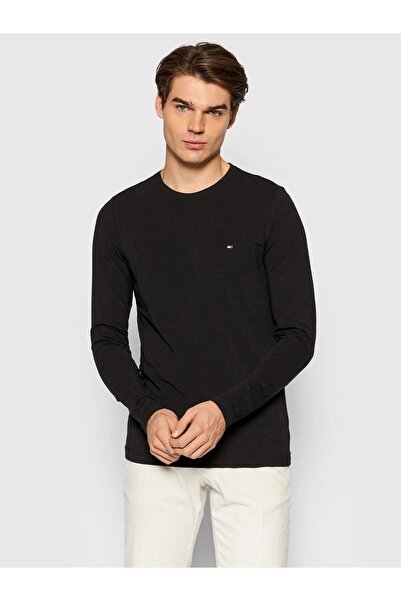 Tommy Hilfiger Uzun Kollu Erkek Basic Tshirt