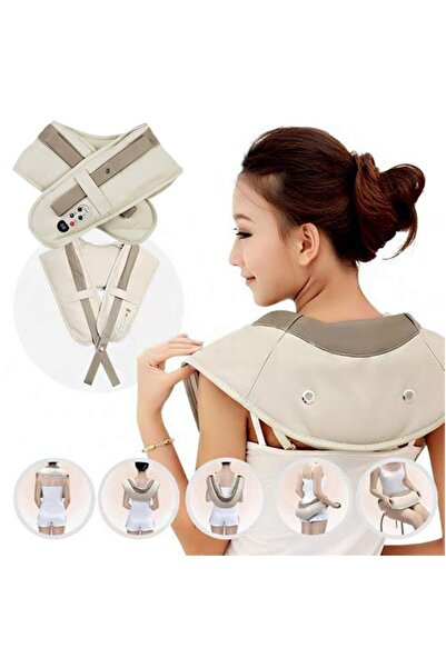 divendi-ro Pernă electrică gonflabilă pentru masaj cervical, pentru gât, umeri și zona lombară