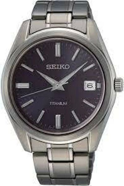 Seiko ساعة يد رجالية من التيتانيوم Sur373p