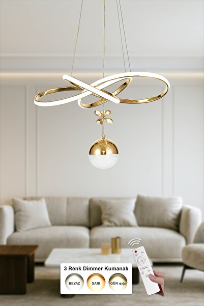 Avizemoda Larin Tekli Dimmer Kumandalı 3 Renk Ledli (Sarı-Beyaz-Gün Işığı) Mo...
