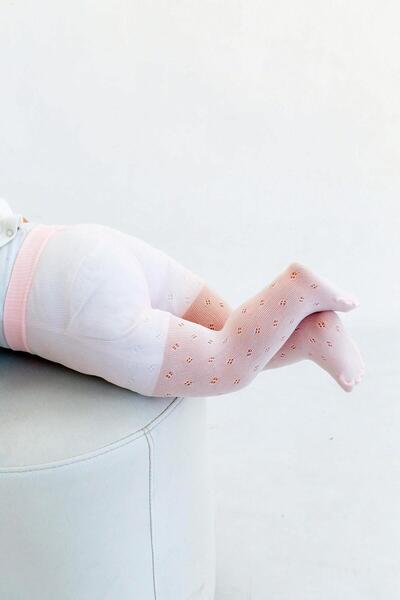 Daymod Ada Bebek Külotlu Çorap(4 NOKTA) Pembe
