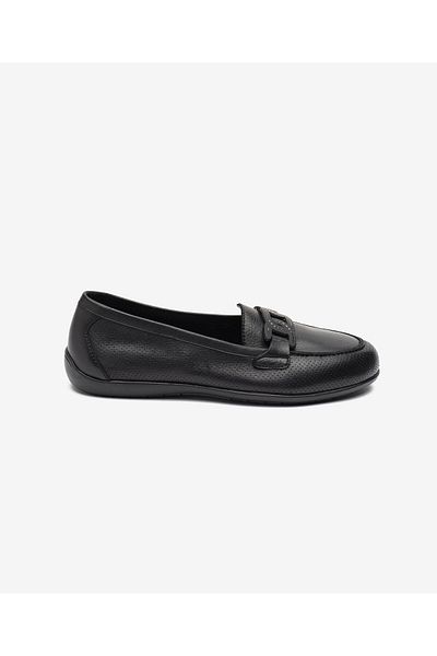Greyder Women's Black Genuine Leather Casual Shoes 5Y2Ca34394