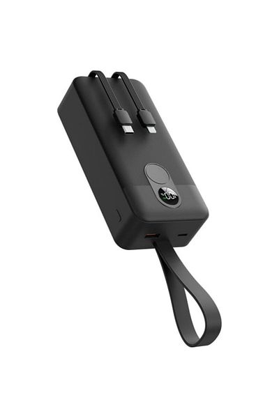porodo 30000 Mah Powerbank, Black Fast Charging, Dual Ports & Long-lasting Backup
