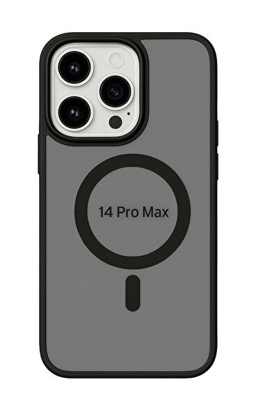 Apple Iphone 14 Pro Max Kılıf Mat Magsafe Şarj Özellikli Darbe Önleyici Hassas Buton Yumuşak Kenar