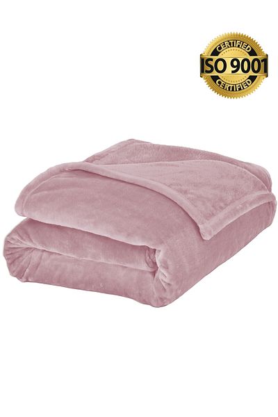 Master Home Textile Lightweight Velvet Blanket, 350GSM, 230x170cm Single Size, Soft All Season Flannel for Bed & Sofa