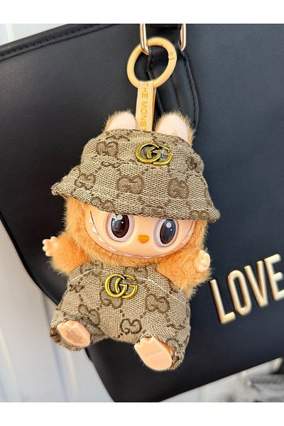 BaoBao Breloc papusa plus cu design fashion, urechi iepuras, jucarie haioasa cadou -
