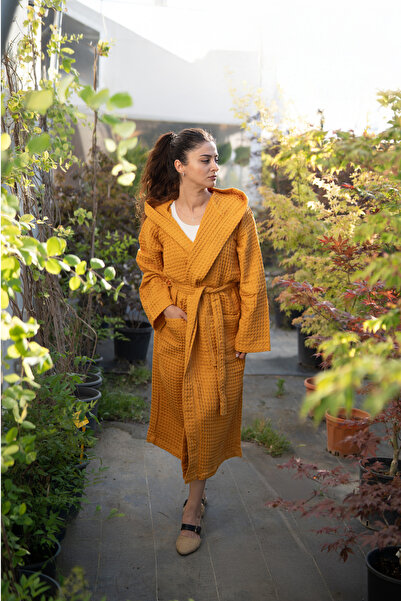 Mom Cherie Meliora 100% Cotton Waffle Adult Unisex Bathrobe