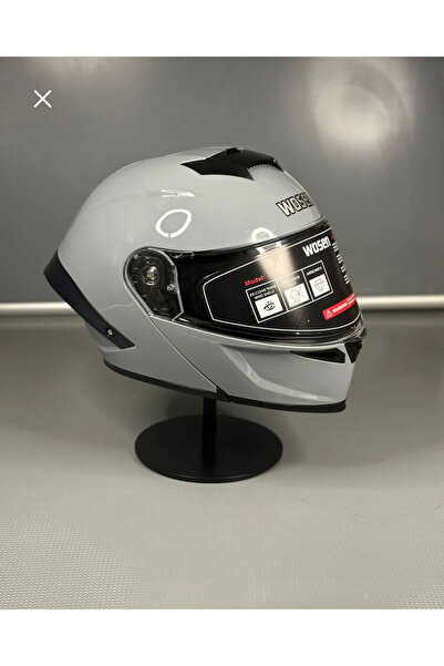 WOSEN Ws-202 Güneş Gözlüklü Çene Açılır Kask Şeffaf Vizörlü D1