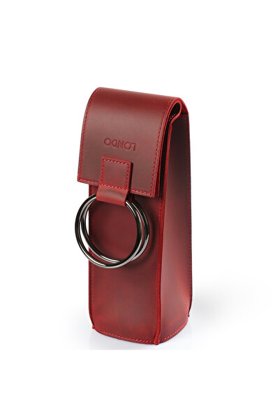 OttoAngelino Otto Angelino, Londo Real Leather Wine Bottle Holder and Carrier, Leather Wine Case