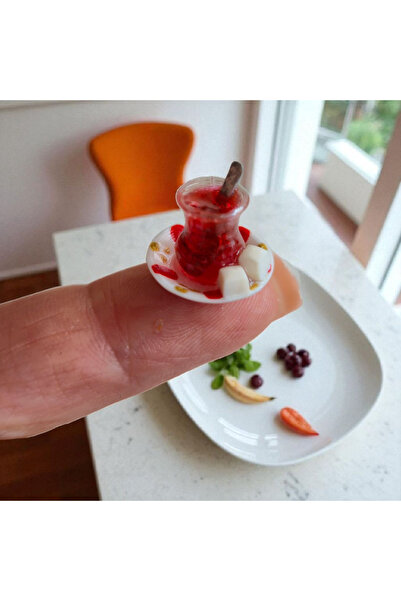 Minyatür Dünyam Minyatür Çay Bardakları 6 Adet - Ajda Çay Bardağı - Limonlu, Şekerli, Sade Karışık Gönderilir