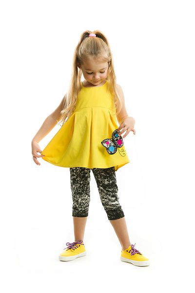 MSHB&G Kelebek Girl's Tunic Tights Summer Set