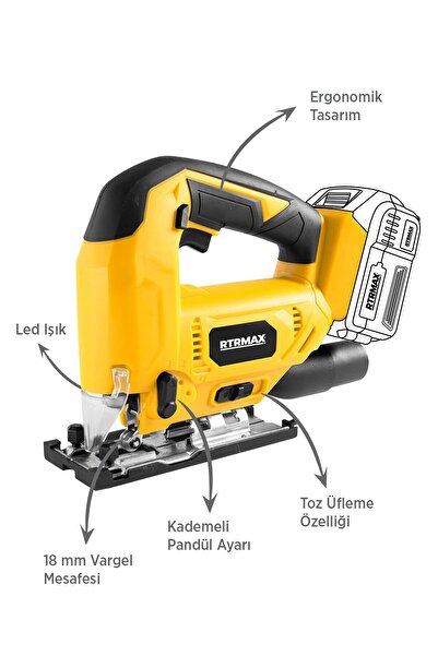 Rtrmax Rtx1844b Şarjlı Dekupaj Testere - Akü Hariç