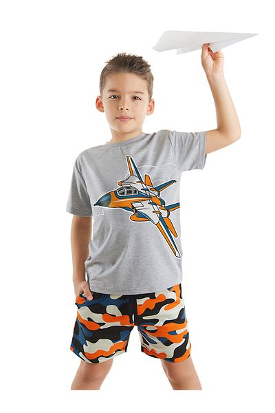 MSHB&G Airplane Boy T-shirt Shorts Set