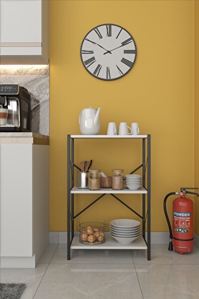 net mobilya 3 RAFLI COK AMAÇLI RAF VE KİTAPLIK  STANDI