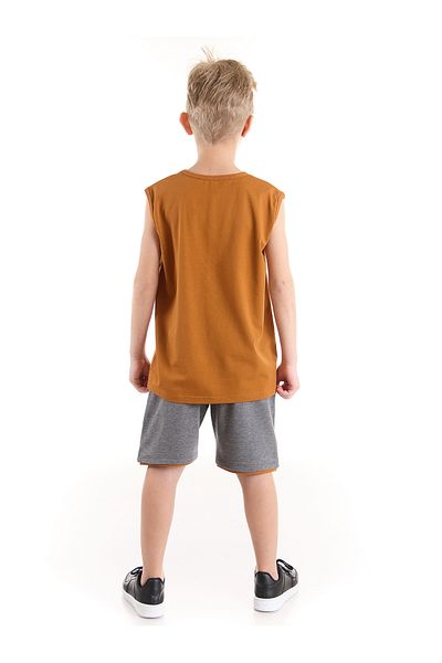 MSHB&G Comics Boy Mustard T-shirt Shorts Set