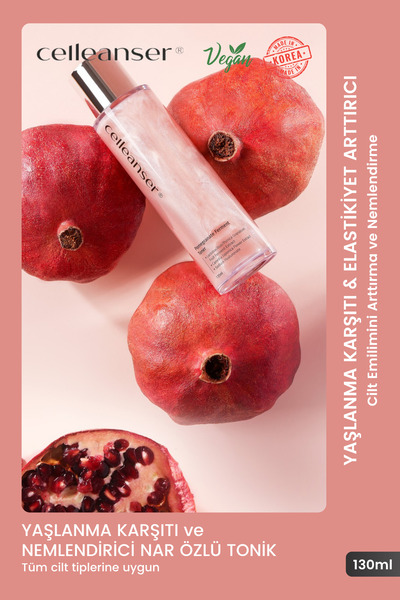 celleanser Yaşlanma Karşıtı, Nemlendirici, Onarıcı Nar Özlü Tonik
