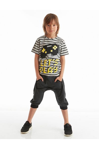 MSHB&G Lets Play Boy's T-shirt Capri Shorts Set