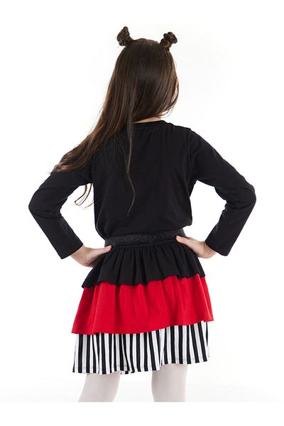 Denokids Set de fuste cu tricou pentru fetiță Cute Heart
