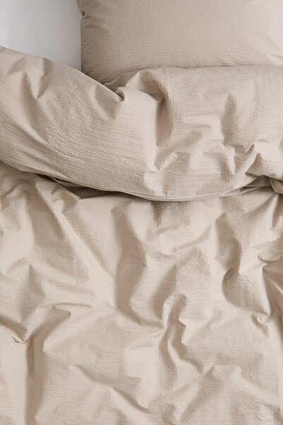 H&M Tek Kişilik Gofre Nevresim Takımı