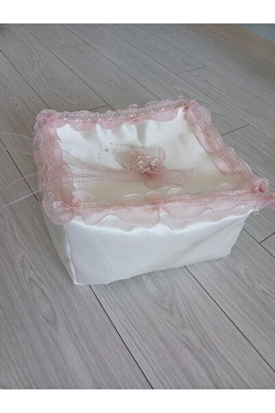 Butik BOHÇA ÇEYİZLİK SATEN SÜNGERLİ ORTASI GÜL MOTİF KENAR GENİŞ TÜL PRENSES ...