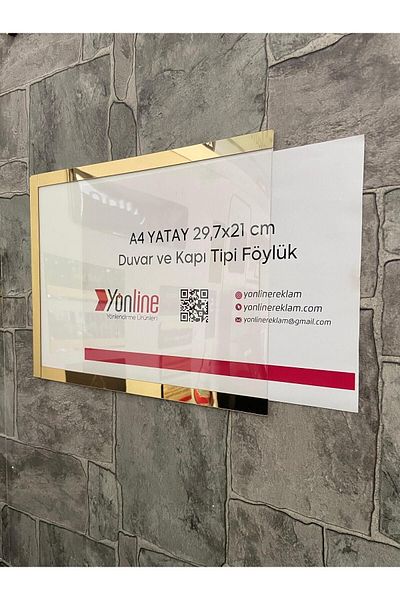 Yönline A4 Horizontal - Easy to Change Door and Wall Mounted Fountain Board