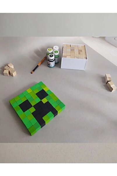 Mrm mobilya 100 Adet Şık Doğal Ahşap Küp Blok 2x2x2cm