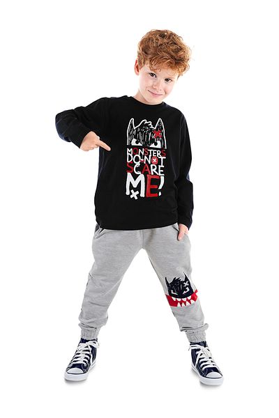 Denokids Boy's Winter Set - T-shirt and Trousers