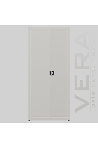verametal Temizlik Dolabı 180'lik, Ofis Dolapları Arşiv , Garaj , Balkon , Bahçe, Kilitli Kapaklı