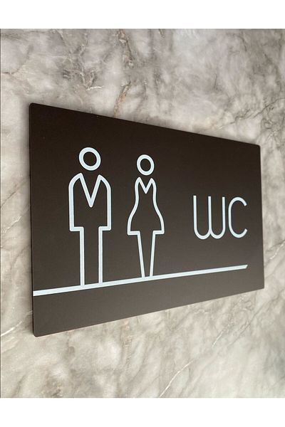 Yönline لوح توجيه المرحاض من سلسلة Bitter Lux