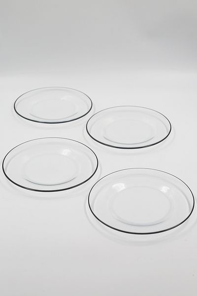 Rakle Pure Black 4-Piece Cake Plate Set 19 cm