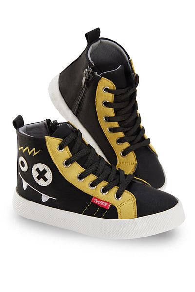 Denokids Monster Boys' Black Sneakers Sports Shoes