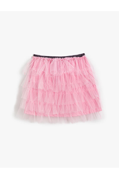 Koton Spódnica mini Tutu z warstwowymi falbankami, elastyczny pas