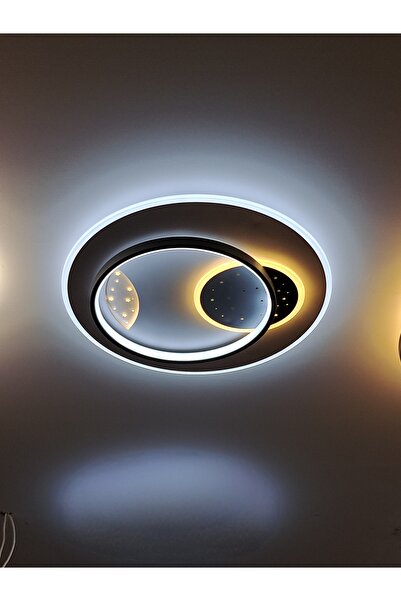 MAZEL AYDINLATMA Mazel Tavana Sabit Kumandalı Üç Renk Led Plafonyer Avize