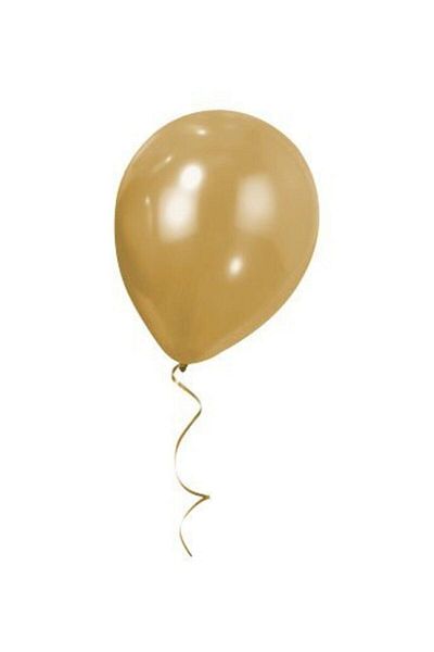 Deniz Party Store Metallic Balloon 12" Inch Gold Color 25 Pieces