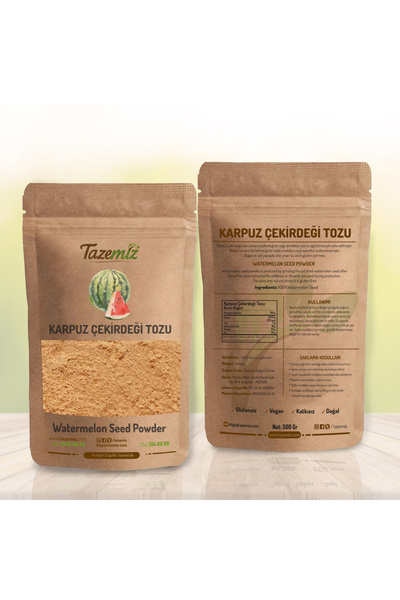 TAZEMİZ Karpuz Çekirdeği Tozu 500gram