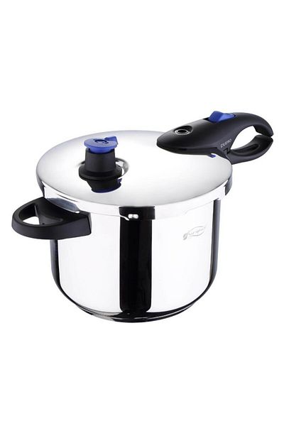 Bergner Oală sub presiune Duero din oțel inoxidabil 5,5 L, toate aragazurile, cu inducție, 4 niveluri de siguranță