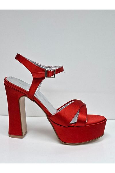 RONX Running Guaranteed 13cm Platform Heels Satin Wedding & Engagement Shoes
