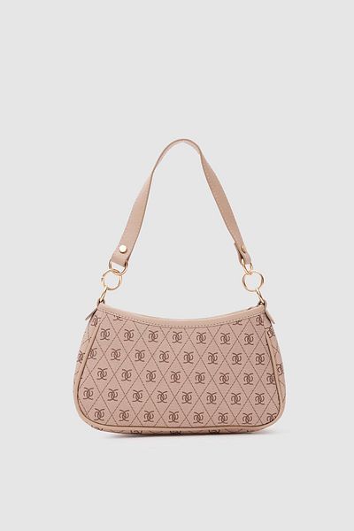 Shule Bags Bej Monogram Farme Baguette și Geantă Crossbody