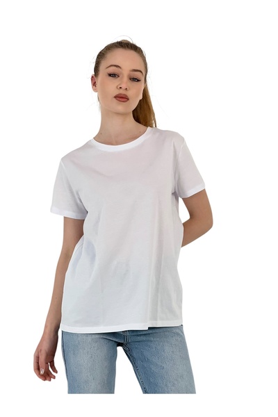 Miss Poem Γυναικείο αθλητικό λευκό μπλουζάκι με κοντό μανίκι βασικό καλοκαιρινό