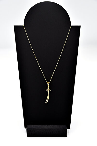 Amoure Gold 14 Ayar Altın Zülfikar Kılıç Kolye