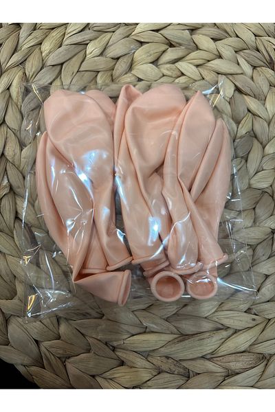 Deniz Party Store Macaron Balloon 12" Inch 25 Pieces Salmon Color