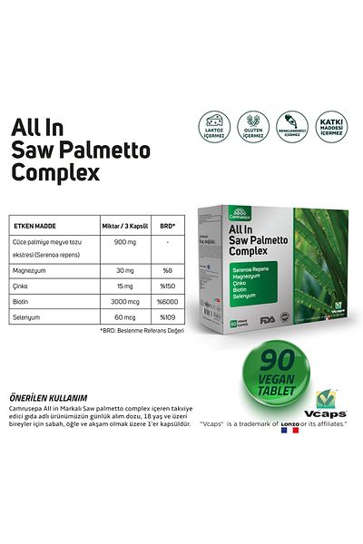 Camrusepa All in Saw Palmetto |   Advantageous Pack of 2