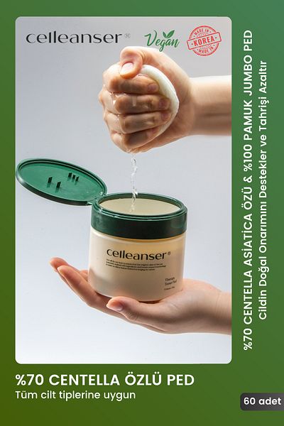 celleanser Moisturizing Cleansing Pad Therapy Toner Pad Made of 100% Cotton Containing Centella Asiatica