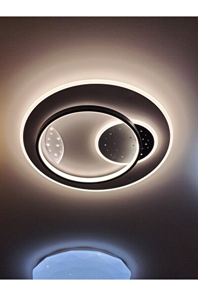 MAZEL AYDINLATMA Mazel Tavana Sabit Kumandalı Üç Renk Led Plafonyer Avize