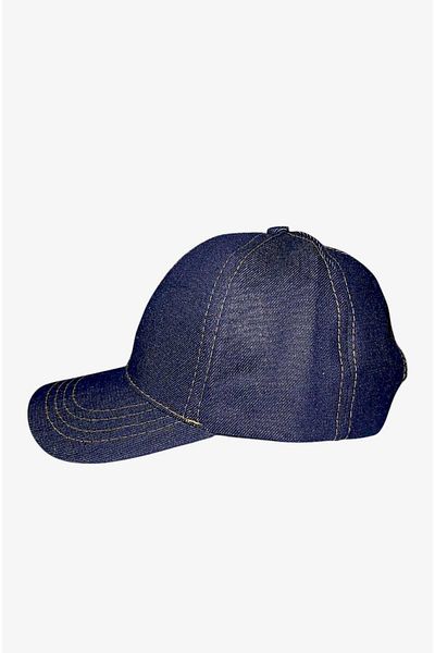 roseberry Blue Denim Adjustable Velcro Baseball Cap - R1054