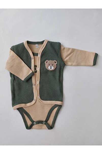 BABY WEAR Vest Bodysuit with Teddy Bear