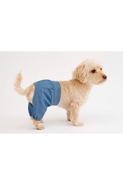 MPZ Pets Cat and Dog Outfit & Dress - Denim Color Pants